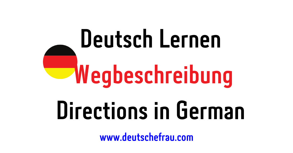 Directions Vocabulary in German